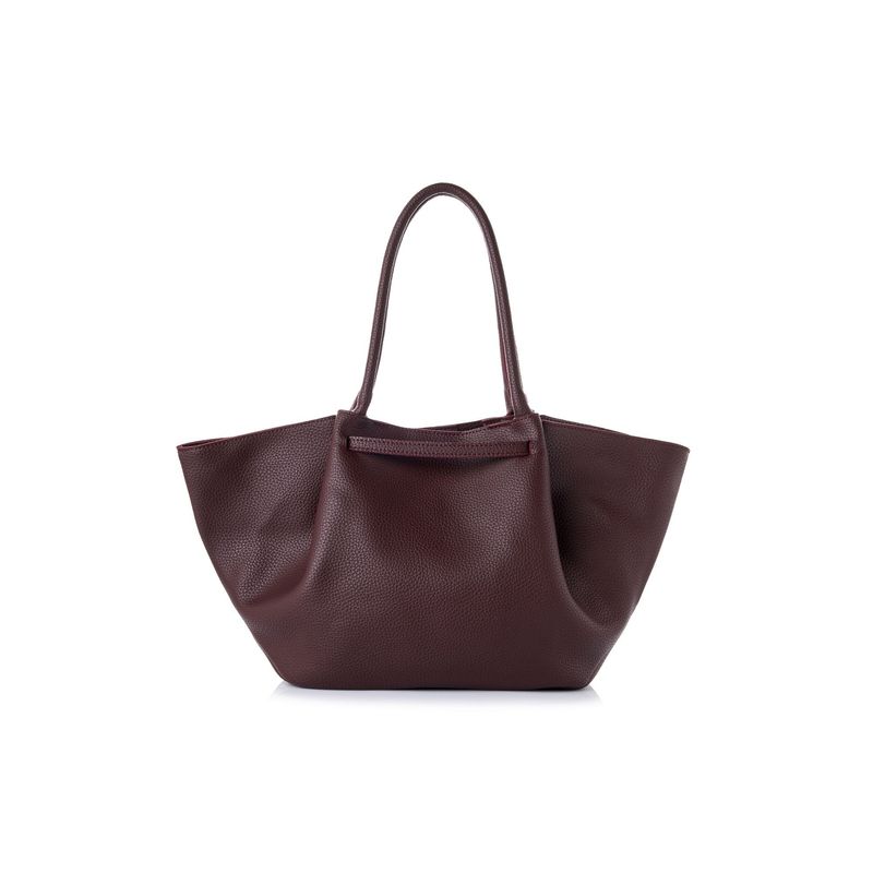 Fashion, accesorii si bijuterii - Femei - Accesorii femei - Genti si rucsacuri femei - Tote bag Lucky Bees, piele, 13 x 52 x 27 cm, bordo, 946VNC1300 - Infinity.ro