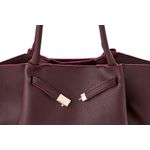 Fashion, accesorii si bijuterii - Femei - Accesorii femei - Genti si rucsacuri femei - Tote bag Lucky Bees, piele, 13 x 52 x 27 cm, bordo, 946VNC1300 - Infinity.ro