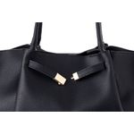 Fashion, accesorii si bijuterii - Femei - Accesorii femei - Genti si rucsacuri femei - Tote bag Lucky Bees, piele, 13 x 52 x 27 cm, negru, 946VNC1284 - Infinity.ro