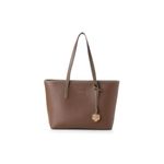 Fashion, accesorii si bijuterii - Femei - Accesorii femei - Genti si rucsacuri femei - Tote bag Lucky Bees, piele, 11 x 32 x 24 cm, închis bej-cenușiu, 946VNC1238 - Infinity.ro