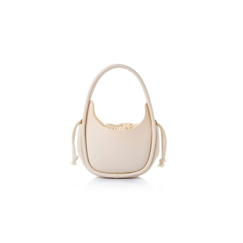 Fashion, accesorii si bijuterii - Femei - Accesorii femei - Genti si rucsacuri femei - Geantă de umăr Lucky Bees, piele, 9 x 28 x 21 cm, crem, 671LKB2113 - Infinity.ro