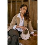 Fashion, accesorii si bijuterii - Femei - Accesorii femei - Genti si rucsacuri femei - Geantă de umăr Lucky Bees, piele, 9 x 28 x 21 cm, crem, 671LKB2113 - Infinity.ro