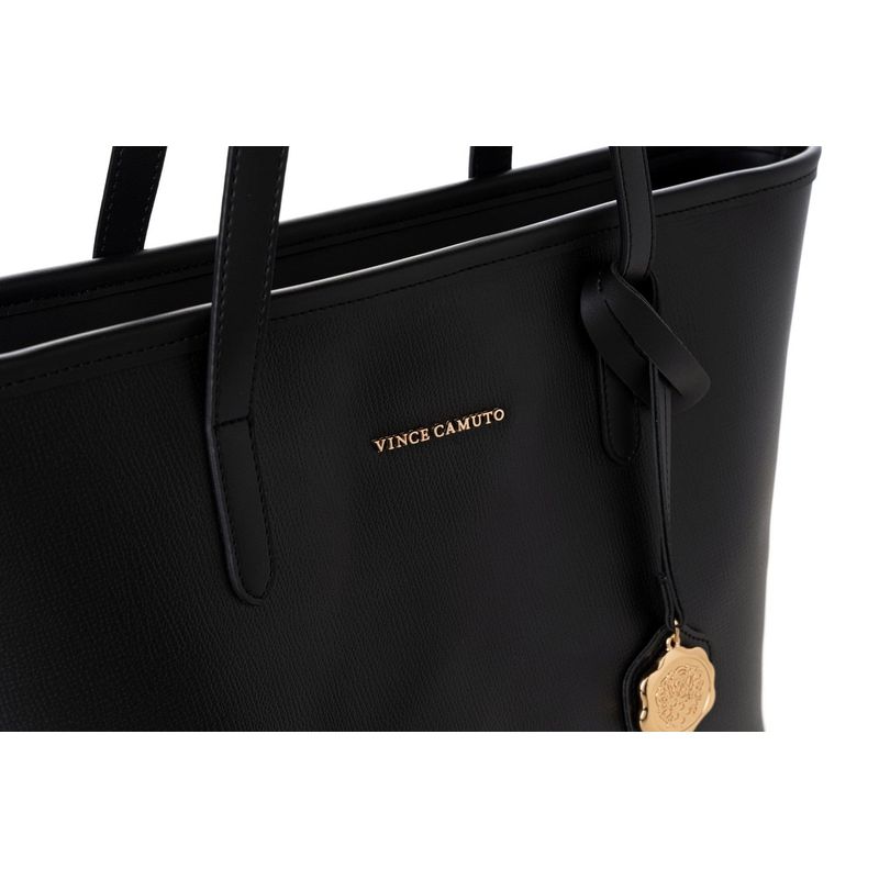 Fashion, accesorii si bijuterii - Femei - Accesorii femei - Genti si rucsacuri femei - Tote bag Lucky Bees, piele, 11 x 32 x 24 cm, negru, 946VNC1235 - Infinity.ro