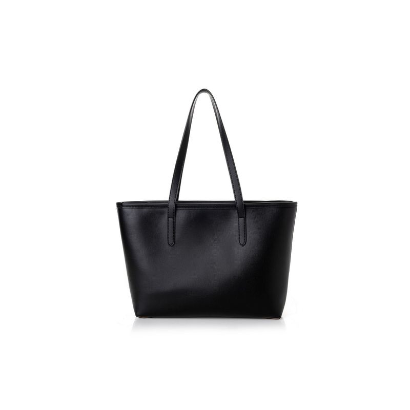 Fashion, accesorii si bijuterii - Femei - Accesorii femei - Genti si rucsacuri femei - Tote bag Lucky Bees, piele, 11 x 32 x 24 cm, negru, 946VNC1235 - Infinity.ro