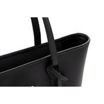 Fashion, accesorii si bijuterii - Femei - Accesorii femei - Genti si rucsacuri femei - Tote bag Lucky Bees, piele, 11 x 32 x 24 cm, negru, 946VNC1235 - Infinity.ro