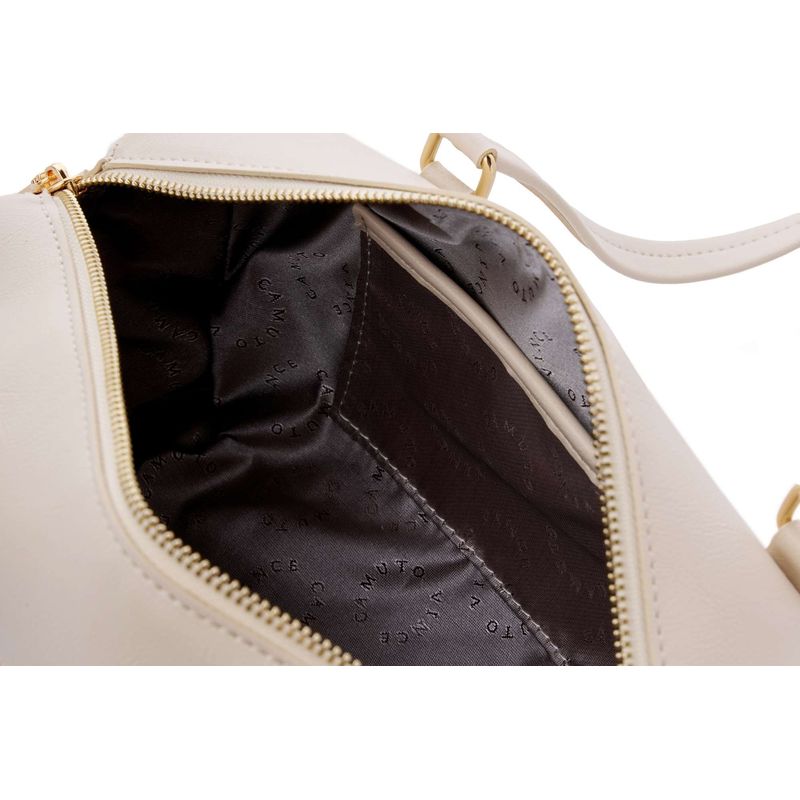 Fashion, accesorii si bijuterii - Femei - Accesorii femei - Genti si rucsacuri femei - Geantă de umăr Lucky Bees, piele, 13 x 30 x 13 cm, crem, 946VNC1323 - Infinity.ro