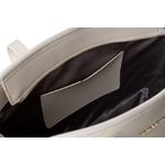 Fashion, accesorii si bijuterii - Femei - Accesorii femei - Genti si rucsacuri femei - Tote bag Lucky Bees, piele, 11 x 32 x 24 cm, crem, 946VNC1236 - Infinity.ro