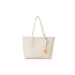 Fashion, accesorii si bijuterii - Femei - Accesorii femei - Genti si rucsacuri femei - Tote bag Lucky Bees, piele, 11 x 32 x 24 cm, crem, 946VNC1236 - Infinity.ro