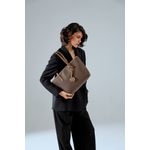 Fashion, accesorii si bijuterii - Femei - Accesorii femei - Genti si rucsacuri femei - Tote bag Lucky Bees, piele, 11 x 32 x 24 cm, maro, 946VNC1225 - Infinity.ro