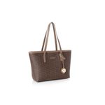 Fashion, accesorii si bijuterii - Femei - Accesorii femei - Genti si rucsacuri femei - Tote bag Lucky Bees, piele, 11 x 32 x 24 cm, maro, 946VNC1225 - Infinity.ro