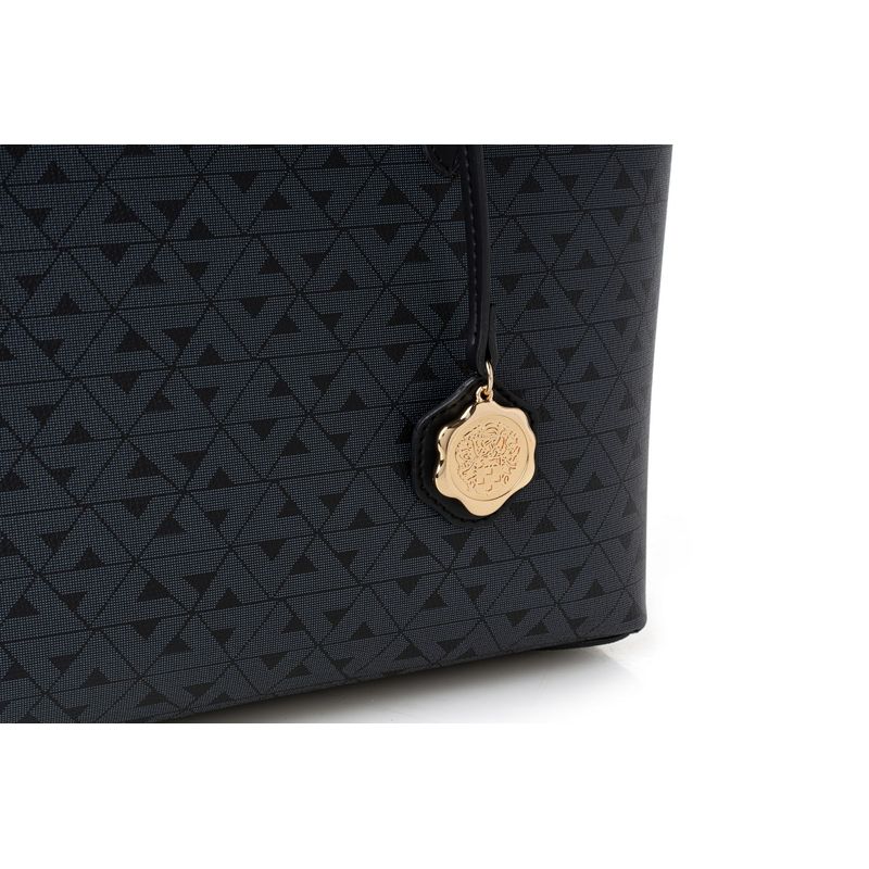 Fashion, accesorii si bijuterii - Femei - Accesorii femei - Genti si rucsacuri femei - Tote bag Lucky Bees, piele, 11 x 32 x 24 cm, negru, 946VNC1224 - Infinity.ro