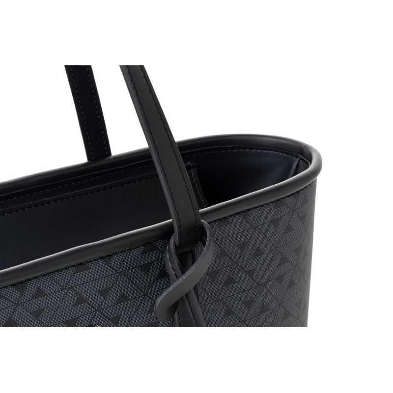 Fashion, accesorii si bijuterii - Femei - Accesorii femei - Genti si rucsacuri femei - Tote bag Lucky Bees, piele, 11 x 32 x 24 cm, negru, 946VNC1224 - Infinity.ro