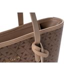 Fashion, accesorii si bijuterii - Femei - Accesorii femei - Genti si rucsacuri femei - Tote bag Lucky Bees, piele, 11 x 32 x 24 cm, maro, 946VNC1225 - Infinity.ro