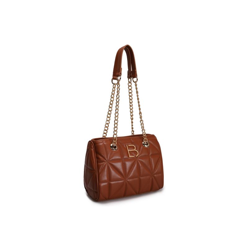 Fashion, accesorii si bijuterii - Femei - Accesorii femei - Genti si rucsacuri femei - Geantă de umăr Lucky Bees, piele, 11 x 25 x 21 cm, tan, 671LKB1467 - Infinity.ro