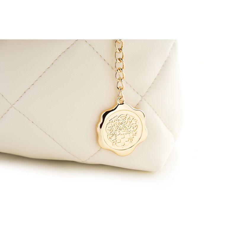 Fashion, accesorii si bijuterii - Femei - Accesorii femei - Genti si rucsacuri femei - Geantă de umăr Lucky Bees, piele, 11 x 36 x 16 cm, crem, 946VNC1141 - Infinity.ro