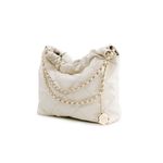 Fashion, accesorii si bijuterii - Femei - Accesorii femei - Genti si rucsacuri femei - Geantă de umăr Lucky Bees, piele, 11 x 36 x 16 cm, crem, 946VNC1141 - Infinity.ro