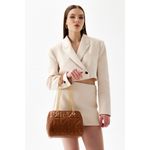 Fashion, accesorii si bijuterii - Femei - Accesorii femei - Genti si rucsacuri femei - Geantă de umăr Lucky Bees, piele, 11 x 25 x 21 cm, tan, 671LKB1467 - Infinity.ro