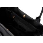 Fashion, accesorii si bijuterii - Femei - Accesorii femei - Genti si rucsacuri femei - Tote bag Lucky Bees, piele, 17 x 40 x 26 cm, negru, 946VNC1317 - Infinity.ro