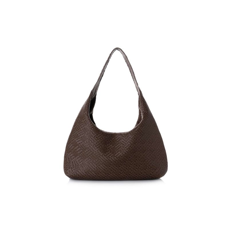 Fashion, accesorii si bijuterii - Femei - Accesorii femei - Genti si rucsacuri femei - Tote bag Lucky Bees, piele, 14 x 14 x 19 cm, maro, 671LKB2105 - Infinity.ro