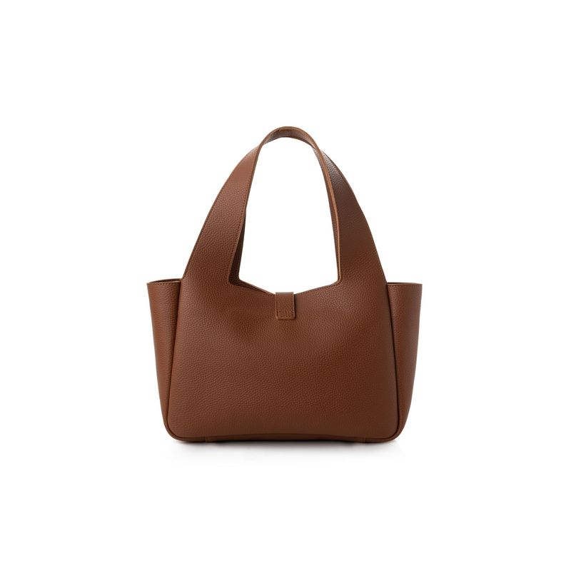 Fashion, accesorii si bijuterii - Femei - Accesorii femei - Genti si rucsacuri femei - Tote bag Lucky Bees, piele, 15 x 33 x 22 cm, tan, 946VNC1295 - Infinity.ro