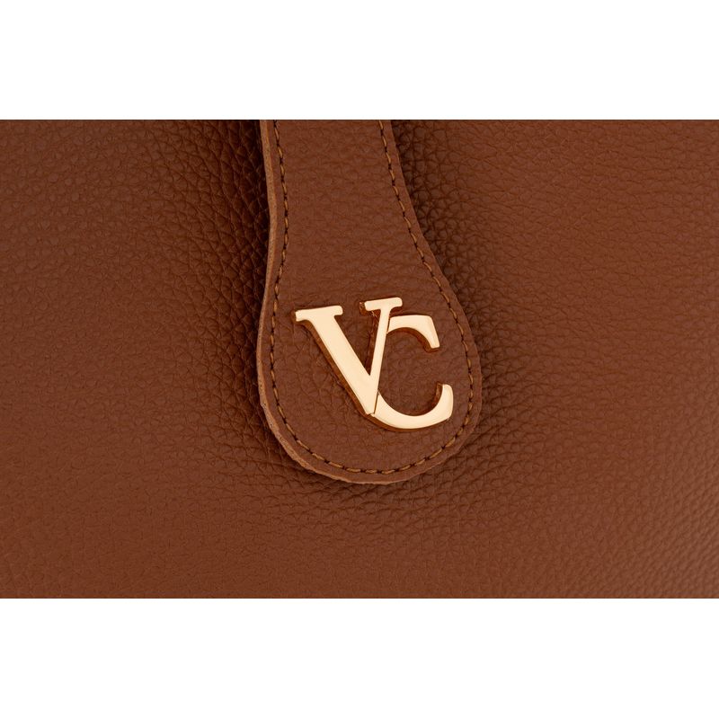 Fashion, accesorii si bijuterii - Femei - Accesorii femei - Genti si rucsacuri femei - Tote bag Lucky Bees, piele, 15 x 33 x 22 cm, tan, 946VNC1295 - Infinity.ro