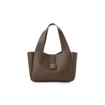 Fashion, accesorii si bijuterii - Femei - Accesorii femei - Genti si rucsacuri femei - Tote bag Lucky Bees, piele, 15 x 33 x 22 cm, bej-cenușiu, 946VNC1294 - Infinity.ro