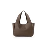 Fashion, accesorii si bijuterii - Femei - Accesorii femei - Genti si rucsacuri femei - Tote bag Lucky Bees, piele, 15 x 33 x 22 cm, bej-cenușiu, 946VNC1294 - Infinity.ro