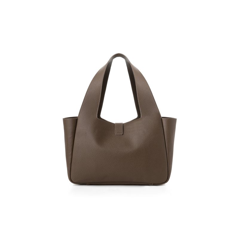 Fashion, accesorii si bijuterii - Femei - Accesorii femei - Genti si rucsacuri femei - Tote bag Lucky Bees, piele, 15 x 33 x 22 cm, bej-cenușiu, 946VNC1294 - Infinity.ro