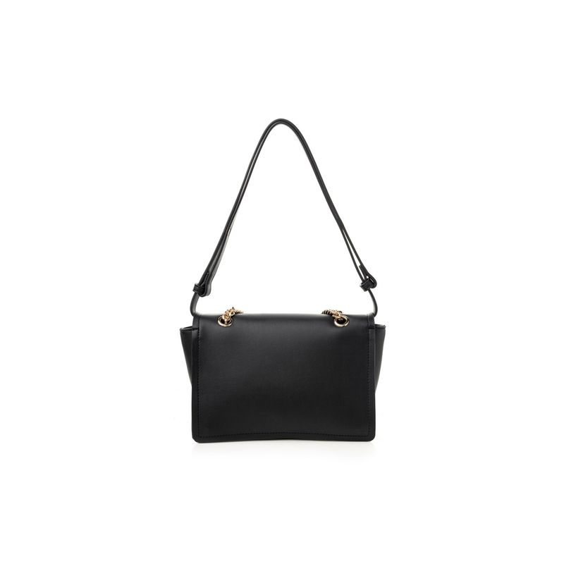 Fashion, accesorii si bijuterii - Femei - Accesorii femei - Genti si rucsacuri femei - Geantă de umăr Lucky Bees, piele, 9 x 27 x 20 cm, negru, 946VNC1199 - Infinity.ro