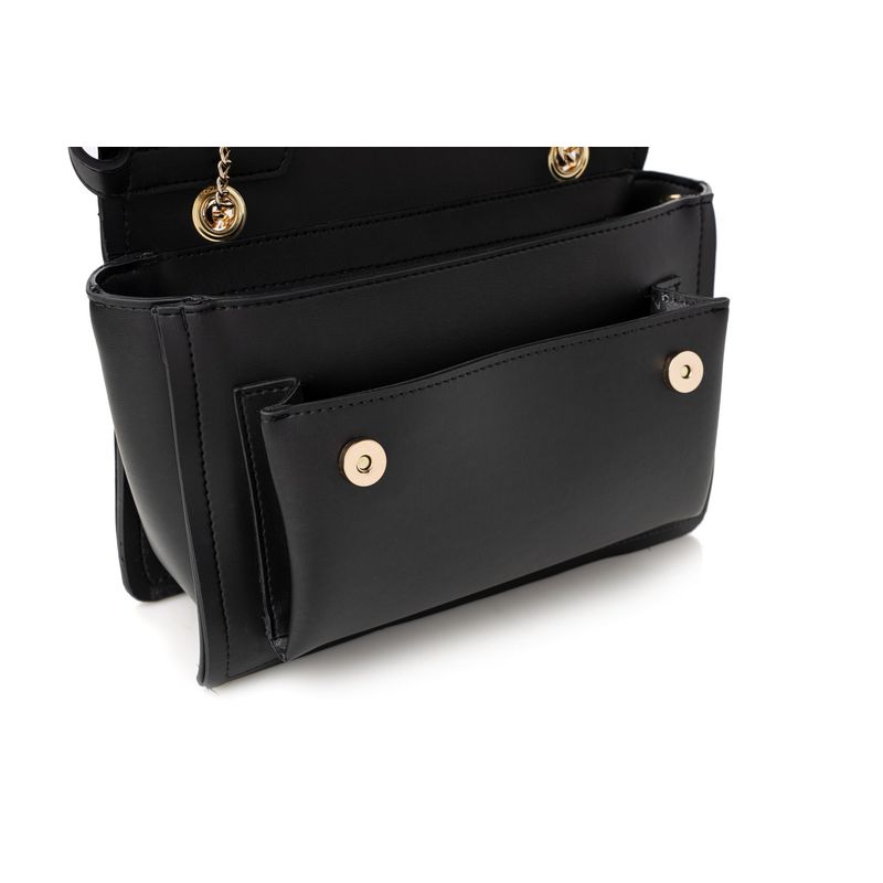 Fashion, accesorii si bijuterii - Femei - Accesorii femei - Genti si rucsacuri femei - Geantă de umăr Lucky Bees, piele, 9 x 27 x 20 cm, negru, 946VNC1199 - Infinity.ro