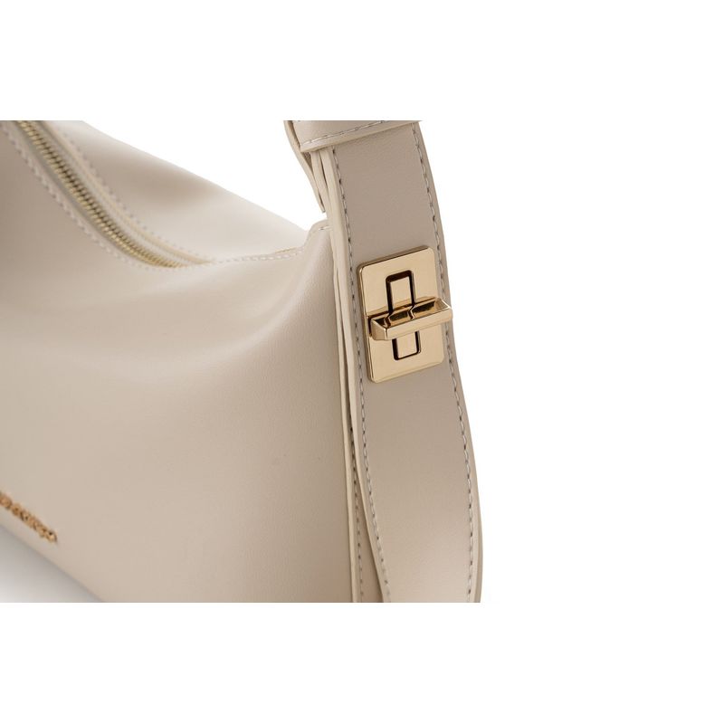 Fashion, accesorii si bijuterii - Femei - Accesorii femei - Genti si rucsacuri femei - Geantă de umăr Lucky Bees, piele, 10 x 24 x 16 cm, crem, 946VNC1274 - Infinity.ro