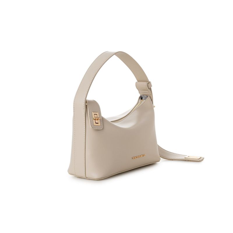 Fashion, accesorii si bijuterii - Femei - Accesorii femei - Genti si rucsacuri femei - Geantă de umăr Lucky Bees, piele, 10 x 24 x 16 cm, crem, 946VNC1274 - Infinity.ro