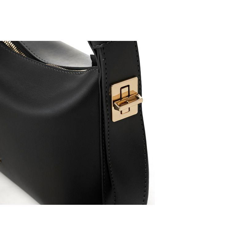 Fashion, accesorii si bijuterii - Femei - Accesorii femei - Genti si rucsacuri femei - Geantă de umăr Lucky Bees, piele, 10 x 24 x 16 cm, negru, 946VNC1273 - Infinity.ro