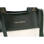 Fashion, accesorii si bijuterii - Femei - Accesorii femei - Genti si rucsacuri femei - Tote bag Lucky Bees, piele, 11 x 37 x 27 cm, crem și închis verde, 946VNC1197 - Infinity.ro