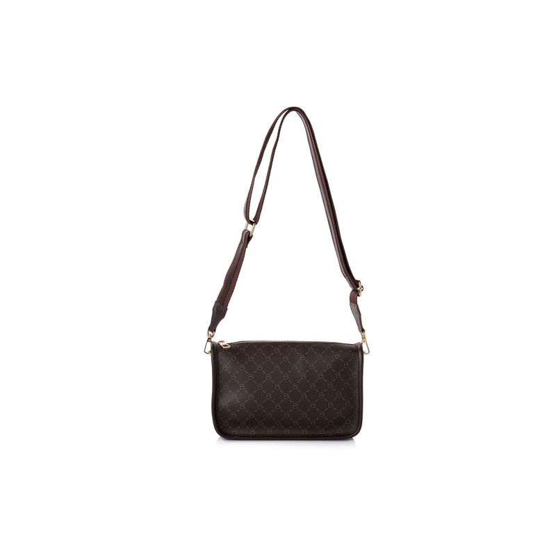 Fashion, accesorii si bijuterii - Femei - Accesorii femei - Genti si rucsacuri femei - Geantă de umăr Lucky Bees, piele, 10 x 24 x 16 cm, maro, 671LKB2215 - Infinity.ro