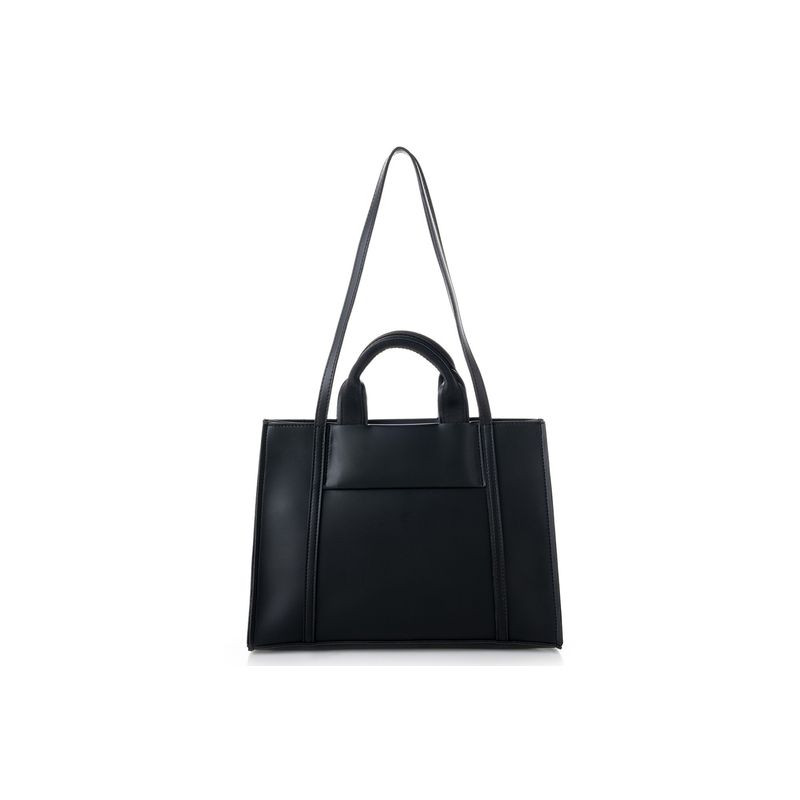 Fashion, accesorii si bijuterii - Femei - Accesorii femei - Genti si rucsacuri femei - Tote bag Lucky Bees, piele, 11 x 37 x 27 cm, negru, 946VNC1193 - Infinity.ro