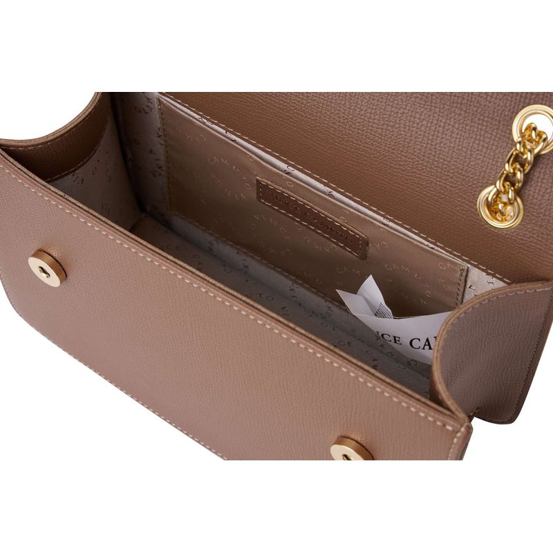 Fashion, accesorii si bijuterii - Femei - Accesorii femei - Genti si rucsacuri femei - Geantă de umăr Lucky Bees, piele, 9 x 25 x 16 cm, bej-cenușiu, 946VNC1342 - Infinity.ro