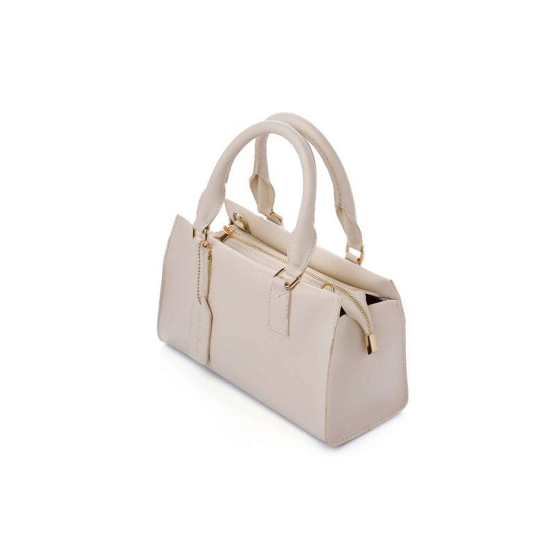 Fashion, accesorii si bijuterii - Femei - Accesorii femei - Genti si rucsacuri femei - Geantă de umăr Lucky Bees, piele, 11 x 26 x 15 cm, crem, 671LKB2153 - Infinity.ro