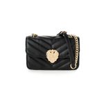 Fashion, accesorii si bijuterii - Femei - Accesorii femei - Genti si rucsacuri femei - Geantă de umăr Lucky Bees, piele, 9 x 21 x 12 cm, negru, 946VNC1203 - Infinity.ro