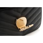 Fashion, accesorii si bijuterii - Femei - Accesorii femei - Genti si rucsacuri femei - Geantă de umăr Lucky Bees, piele, 9 x 21 x 12 cm, negru, 946VNC1203 - Infinity.ro