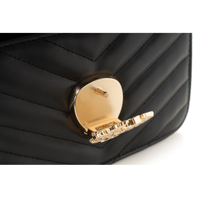 Fashion, accesorii si bijuterii - Femei - Accesorii femei - Genti si rucsacuri femei - Geantă de umăr Lucky Bees, piele, 9 x 21 x 12 cm, negru, 946VNC1203 - Infinity.ro