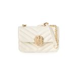 Fashion, accesorii si bijuterii - Femei - Accesorii femei - Genti si rucsacuri femei - Geantă de umăr Lucky Bees, piele, 9 x 21 x 12 cm, crem, 946VNC1204 - Infinity.ro