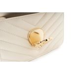 Fashion, accesorii si bijuterii - Femei - Accesorii femei - Genti si rucsacuri femei - Geantă de umăr Lucky Bees, piele, 9 x 21 x 12 cm, crem, 946VNC1204 - Infinity.ro