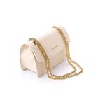 Fashion, accesorii si bijuterii - Femei - Accesorii femei - Genti si rucsacuri femei - Geantă de umăr Lucky Bees, piele, 9 x 25 x 16 cm, crem, 946VNC1341 - Infinity.ro