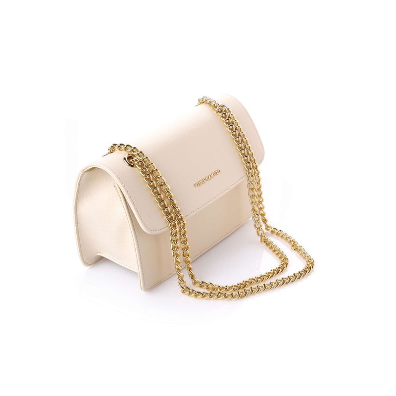 Fashion, accesorii si bijuterii - Femei - Accesorii femei - Genti si rucsacuri femei - Geantă de umăr Lucky Bees, piele, 9 x 25 x 16 cm, crem, 946VNC1341 - Infinity.ro