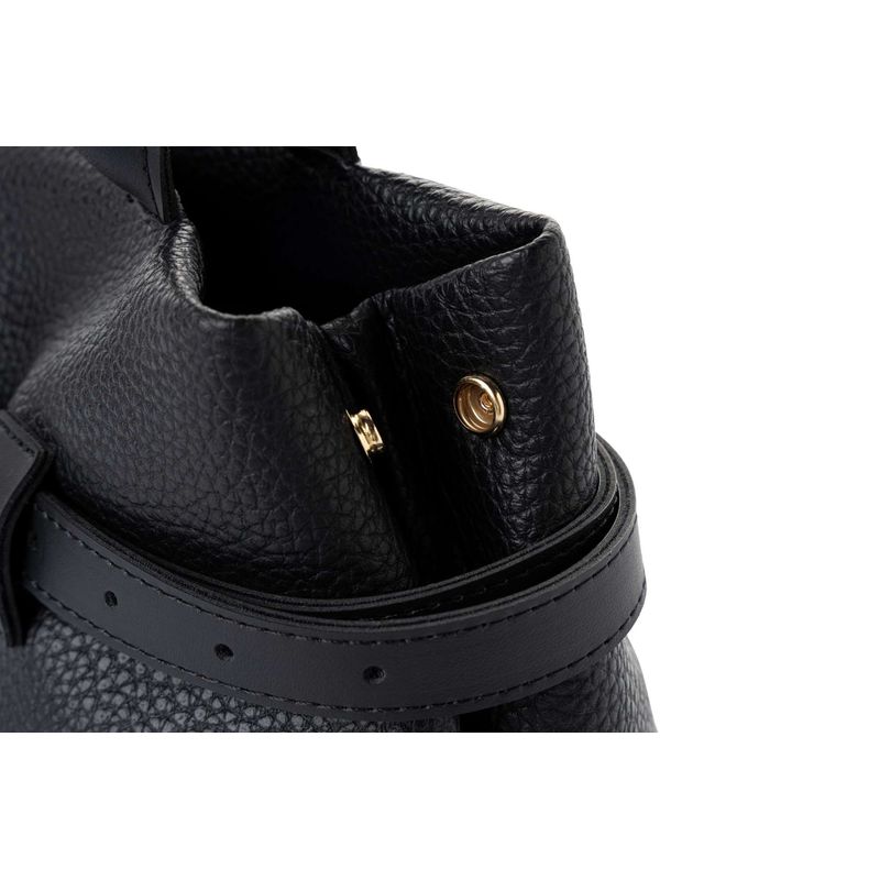 Fashion, accesorii si bijuterii - Femei - Accesorii femei - Genti si rucsacuri femei - Geantă de umăr Lucky Bees, piele, 14 x 29 x 19 cm, negru, 671LKB2127 - Infinity.ro