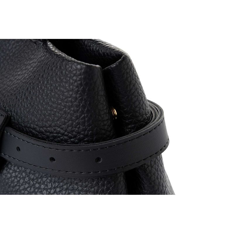 Fashion, accesorii si bijuterii - Femei - Accesorii femei - Genti si rucsacuri femei - Geantă de umăr Lucky Bees, piele, 14 x 29 x 19 cm, negru, 671LKB2127 - Infinity.ro