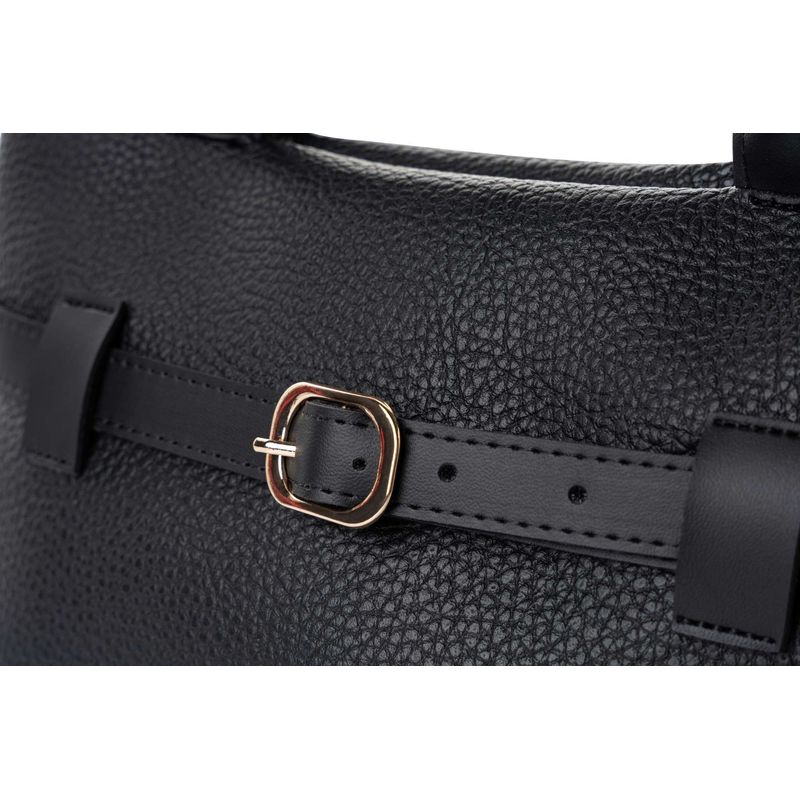 Fashion, accesorii si bijuterii - Femei - Accesorii femei - Genti si rucsacuri femei - Geantă de umăr Lucky Bees, piele, 14 x 29 x 19 cm, negru, 671LKB2127 - Infinity.ro