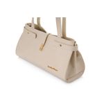 Fashion, accesorii si bijuterii - Femei - Accesorii femei - Genti si rucsacuri femei - Geantă de umăr Lucky Bees, piele, 11 x 30 x 15 cm, crem, 671LKB2243 - Infinity.ro