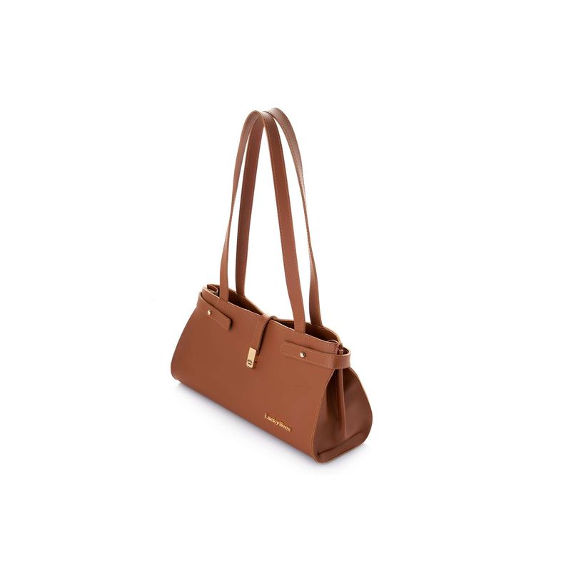 Fashion, accesorii si bijuterii - Femei - Accesorii femei - Genti si rucsacuri femei - Geantă de umăr Lucky Bees, piele, 11 x 30 x 15 cm, tan, 671LKB2245 - Infinity.ro